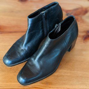 90s Leather Ankle Boots